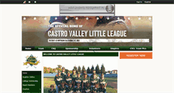 Desktop Screenshot of castrovalleylittleleague.org